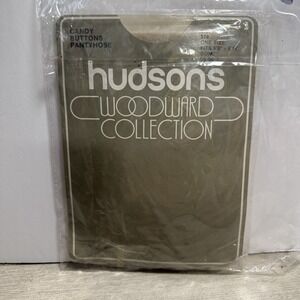 Vintage Hudson's Woodward Collection Candy Buttons Pantyhose OS